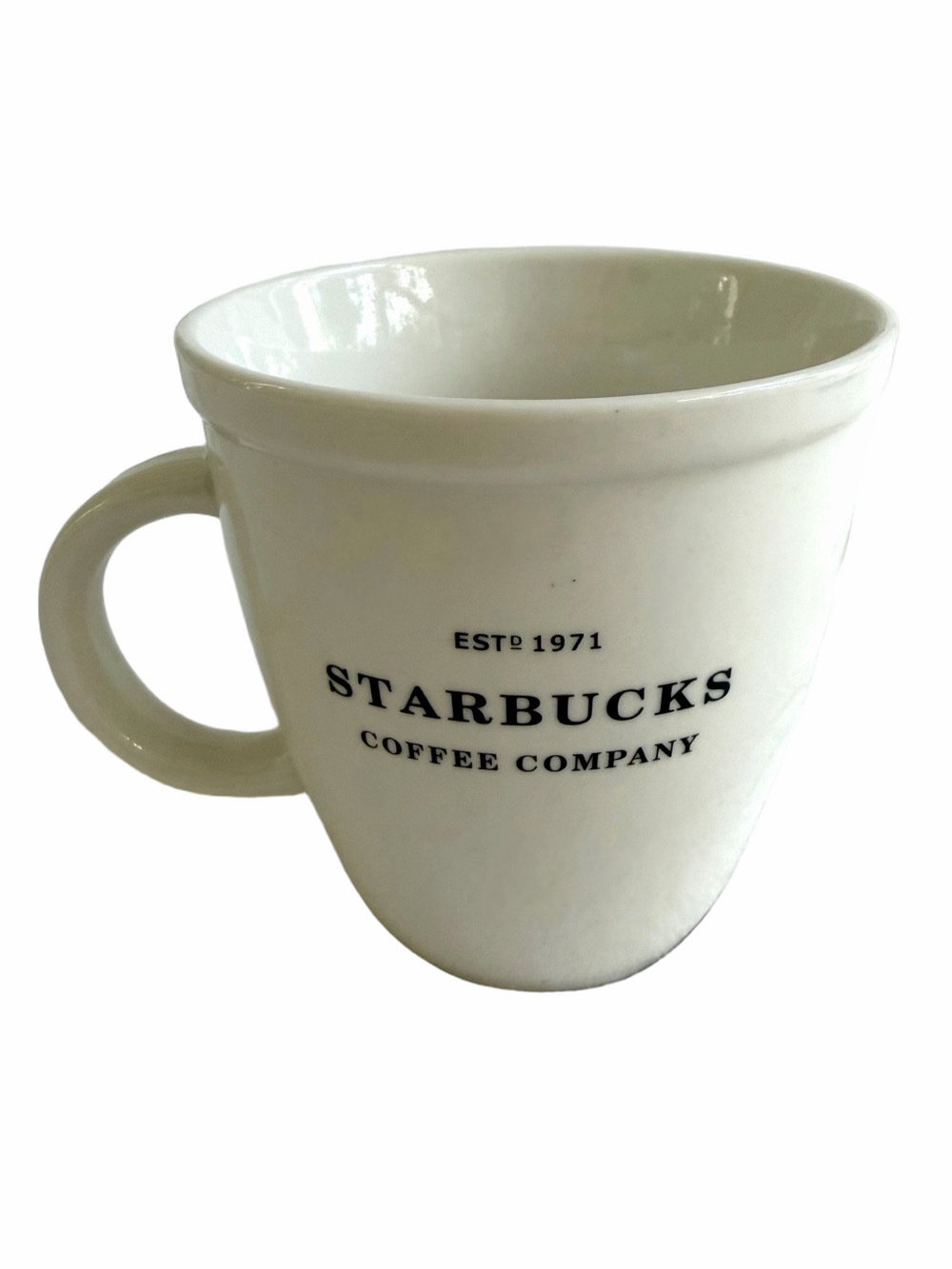 2007 Starbucks Barista‎ Abbey Coffee Mug Large 16oz White Ceramic Cup